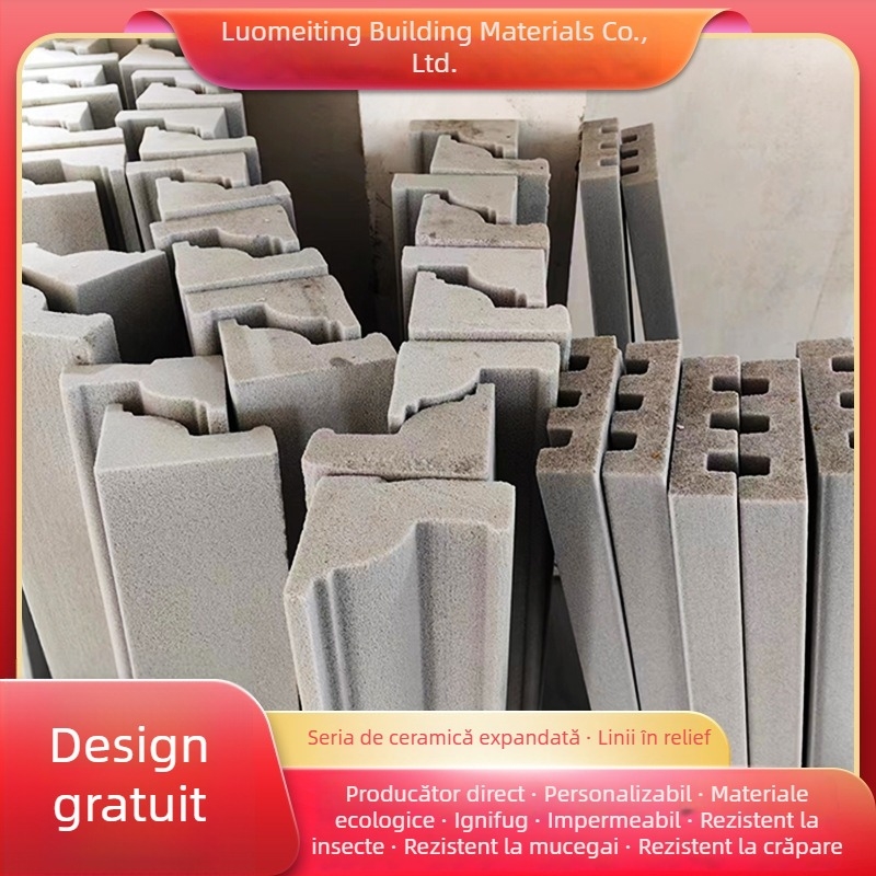 Profil decorativ din ceramică spumată ușoară pentru fațade și rame de ferestre