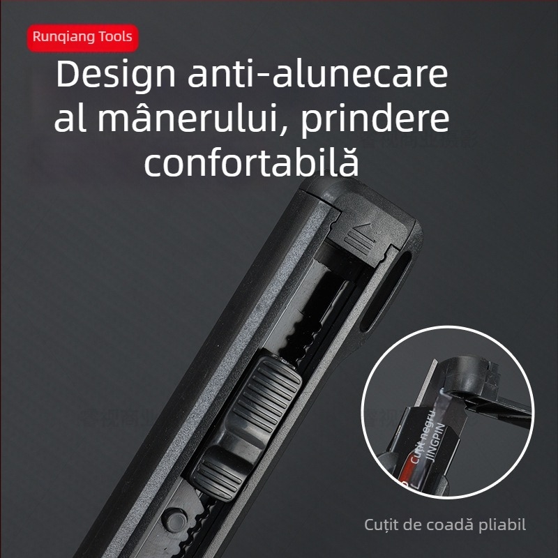Cuțit de utilitate personalizat la nivel de fabrică, lamă ascuțită, mare, ABS industrial, îngroșat și extrem de dur, instrument de deschis cutii