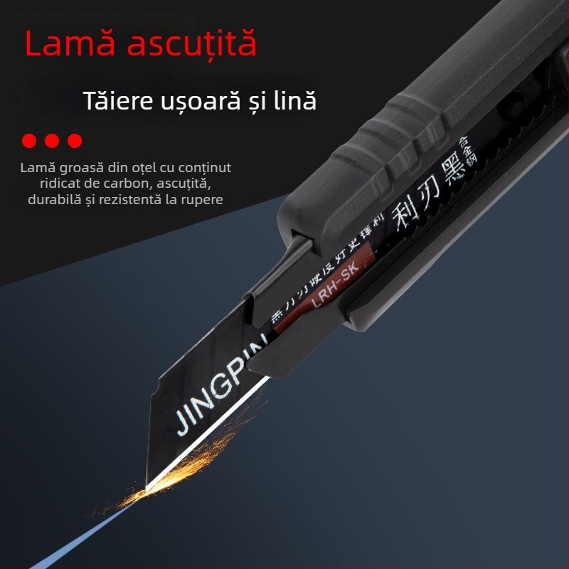 Cuțit multifuncțional întărit pentru tapet, tăierea hârtiei și deschiderea coletelor