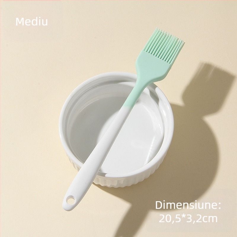 Spatulă din silicon integrată, spatulă mare, moale pentru prăjituri și creme, de calitate alimentară, spatulă antiaderentă.