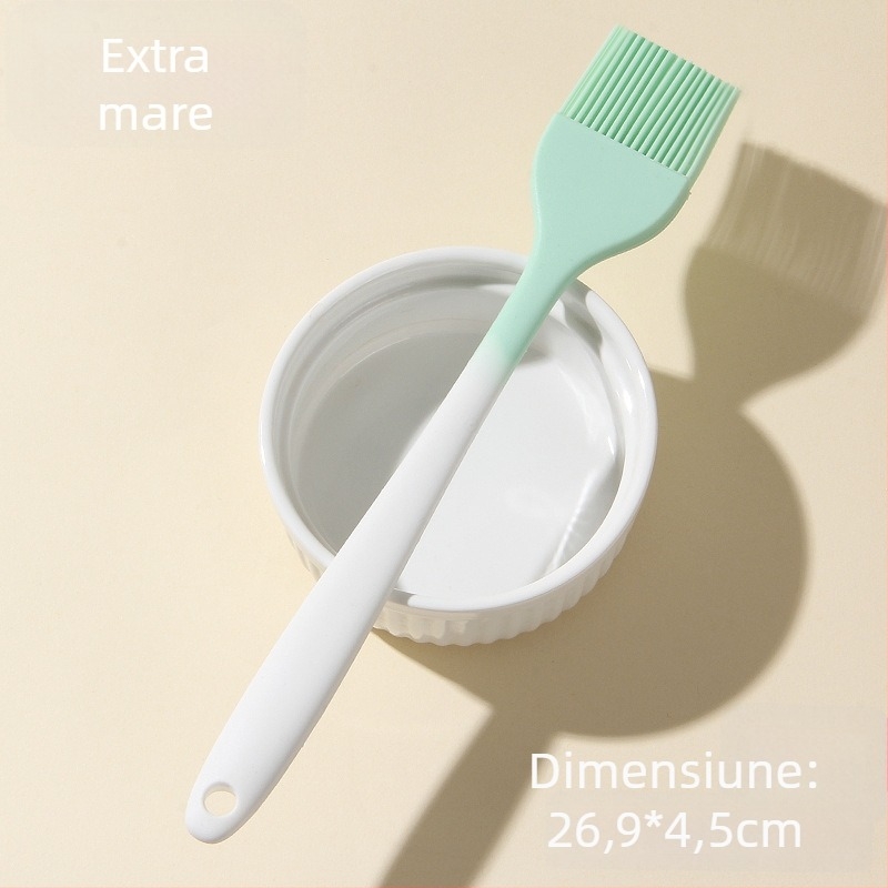 Spatulă din silicon integrată, spatulă mare, moale pentru prăjituri și creme, de calitate alimentară, spatulă antiaderentă.