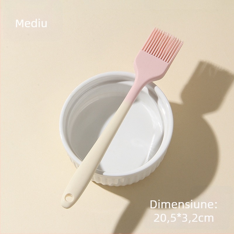 Spatulă din silicon integrată, spatulă mare, moale pentru prăjituri și creme, de calitate alimentară, spatulă antiaderentă.
