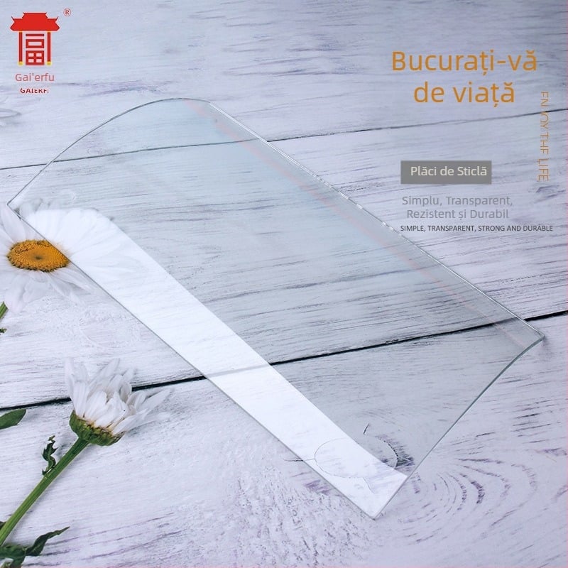 Panou de iluminat transparent, cu motiv de plăci din sticlă, pentru salon solar și adăpost pentru mașini