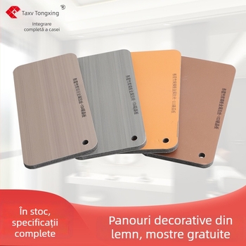 Panouri din cristale de carbon pentru pereți, fără vopsea, panouri decorative din cărbune de bambus, panouri interioare cu finisaj metalic, plăci cu textură de lemn pentru pereți, întărite și groase