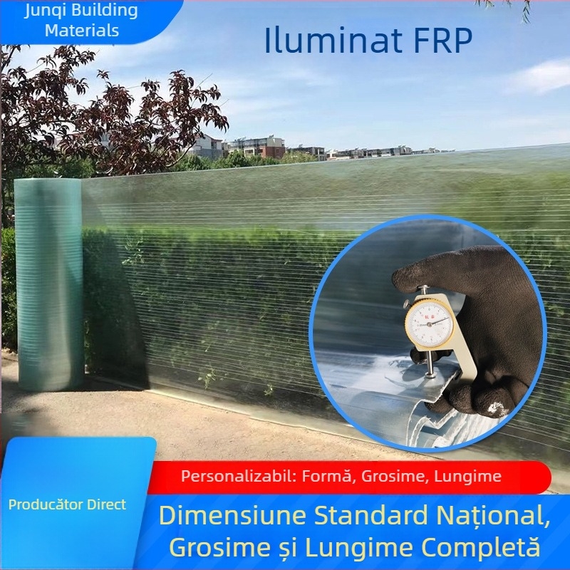 Panouri FRP pentru iluminare la acoperiș, panouri transparente, profil 900, val mare