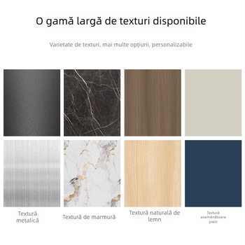 Panou decorativ pentru perete din furnir de lemn cu fibre din cărbune de bambus, 5/8 mm, panou de perete marmorat