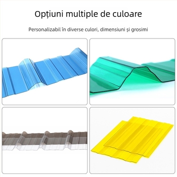 Panou complet transparent din policarbonat pentru acoperișuri, copertine și balcoane; panou de iluminare transparent, model 840