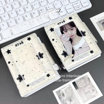 Album pentru carduri NIS Ink-Dot Stars, album foto Instax Mini de 3 inchi, cu spațiu pentru carduri mici