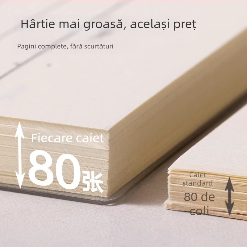 Deli caiet B5 cu spirală, format A5, linii orizontale, pentru liceu și pregătire la examene, caiet de exerciții pentru greșeli
