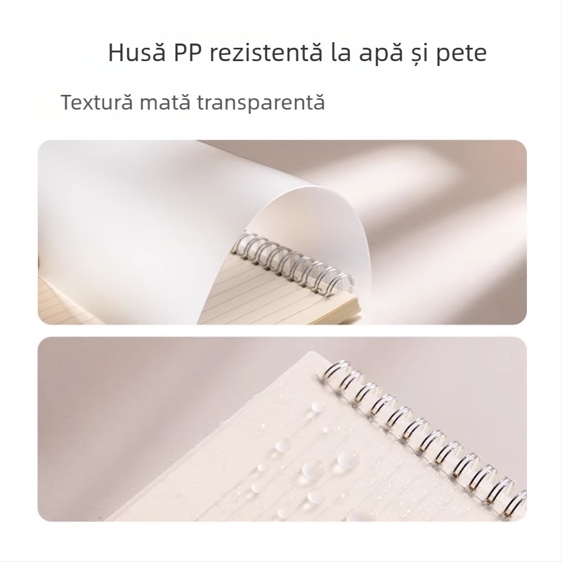 Deli caiet B5 cu spirală, format A5, linii orizontale, pentru liceu și pregătire la examene, caiet de exerciții pentru greșeli