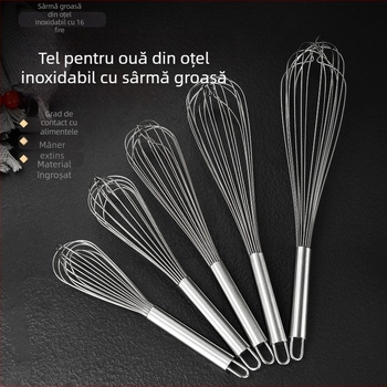 Bețișor de mixare din oțel inoxidabil, manual, pentru bucătărie și cofetărie