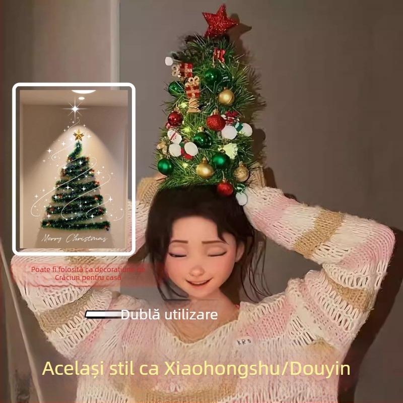 Topper extravagant pentru brad de Crăciun cu pom de bani – accesorii DIY pentru fotografii