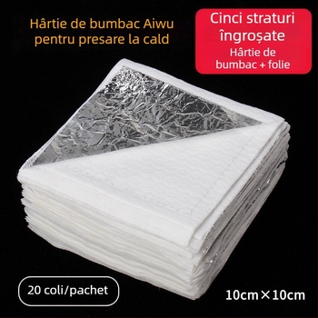 Elvin kit pentru perma termică: hârtie de bumbac pentru înfășurare exterioră, folie, materiale pentru perma ceramic, hârtie izolatoare din bumbac și hârtie pentru perma cu tijă