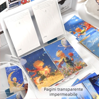 Album de depozitare pentru autocolante 3D peisaj și fotografii, pagini interioare transparente și rezistente la apă, 20 de pagini PP