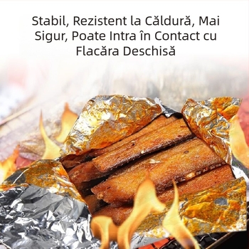 Folie de aluminiu pentru gătit, la grătar și cuptor, calitate alimentară, absorbție de ulei, pentru prăjituri