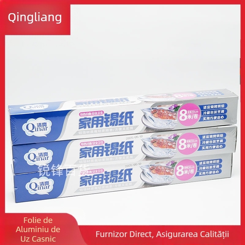 Folie de aluminiu pentru gătit, la grătar și cuptor, calitate alimentară, absorbție de ulei, pentru prăjituri