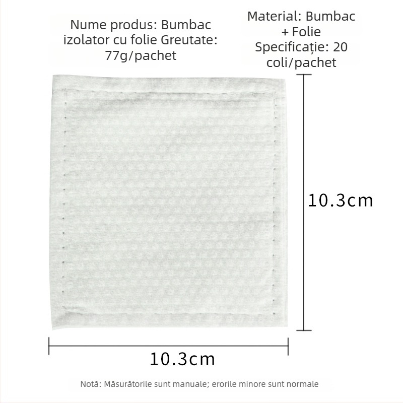 Bumbac rezistent la temperatură pentru perm, înfășurare cu folie, unelte pentru frizerie