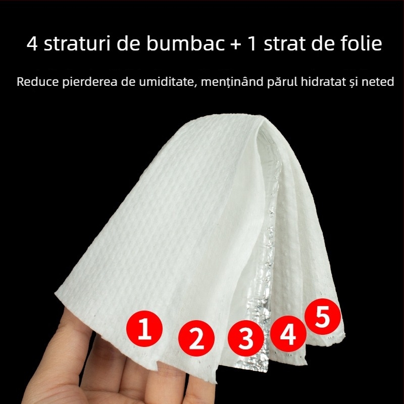 Bumbac rezistent la temperatură pentru perm, înfășurare cu folie, unelte pentru frizerie