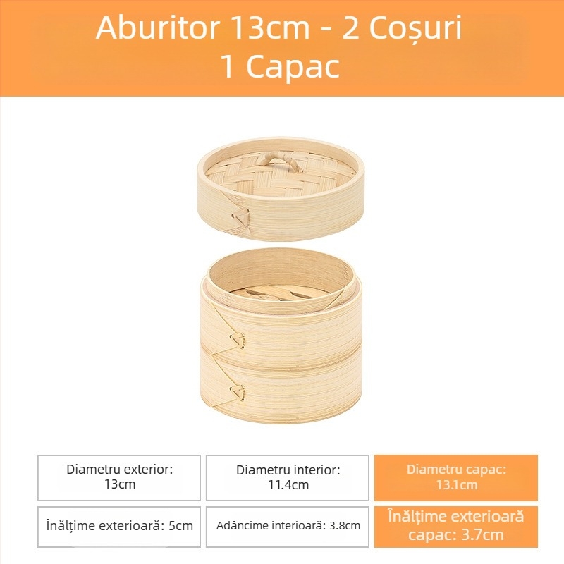 Coș de aburi din bambus și cutie pentru bomboane de nuntă, decor festiv tradițional chinezesc, accesoriu multifuncțional