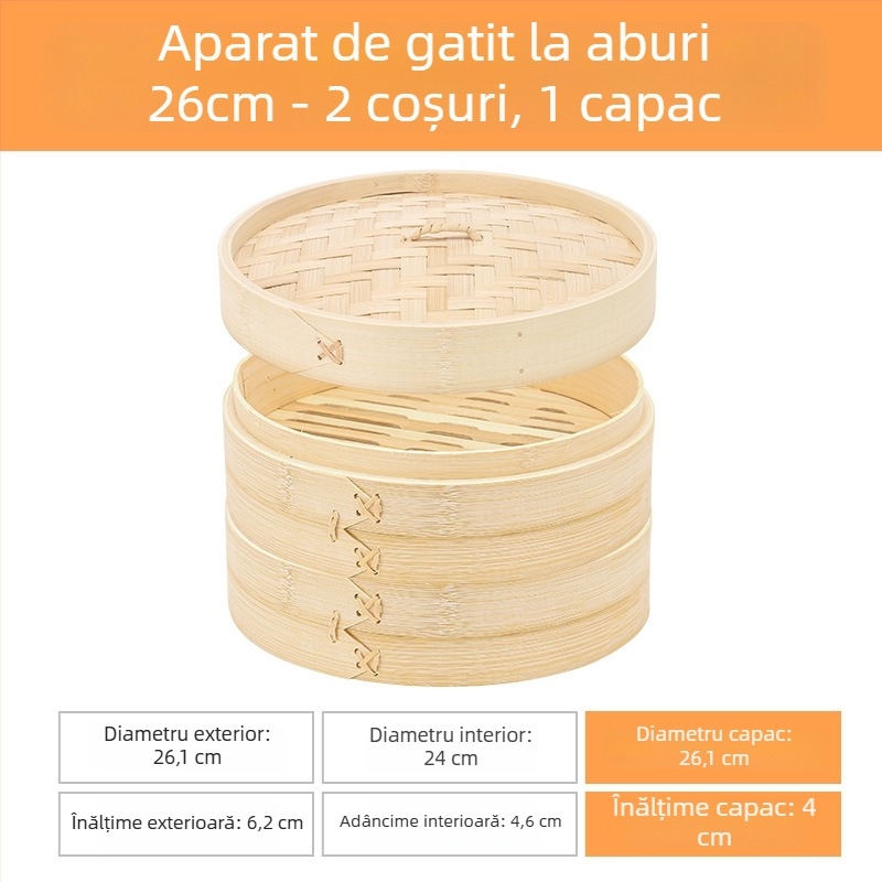 Coș de aburi din bambus și cutie pentru bomboane de nuntă, decor festiv tradițional chinezesc, accesoriu multifuncțional