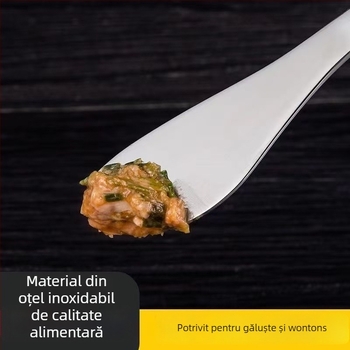 Unealtă de umplere din oțel inoxidabil de calitate alimentară, cu design îngroșat, pentru găluște și wontoni făcute acasă