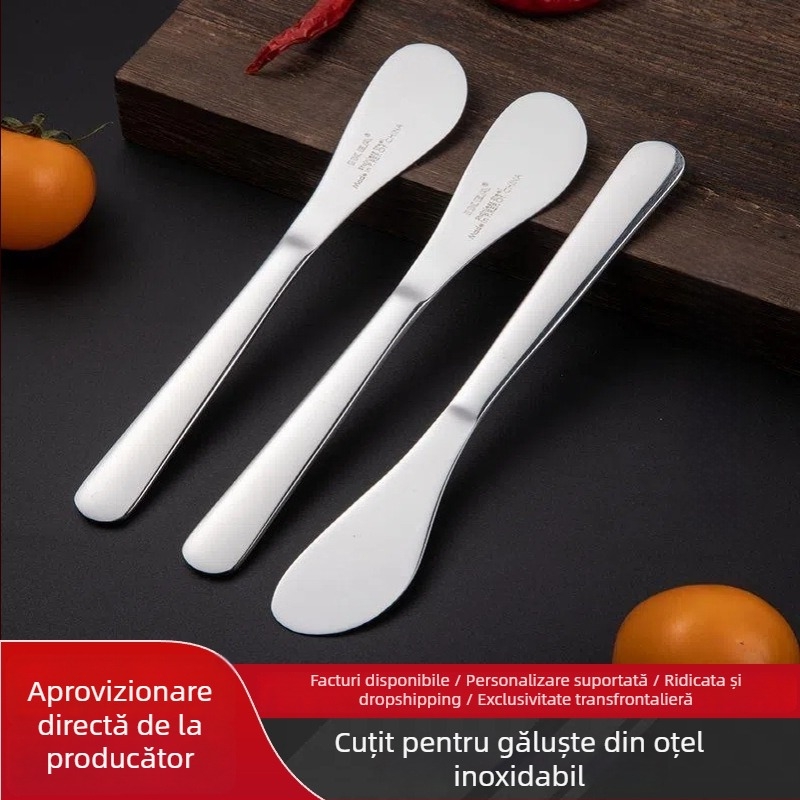 Unealtă de umplere din oțel inoxidabil de calitate alimentară, cu design îngroșat, pentru găluște și wontoni făcute acasă