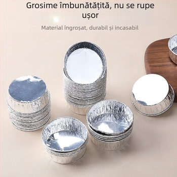 Forme de copt din folie de aluminiu – tartalete și mini prăjituri, în formă de crizantemă, de unică folosință