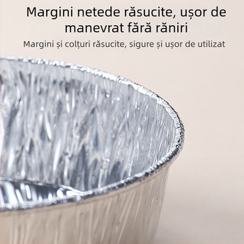 Forme de copt din folie de aluminiu – tartalete și mini prăjituri, în formă de crizantemă, de unică folosință