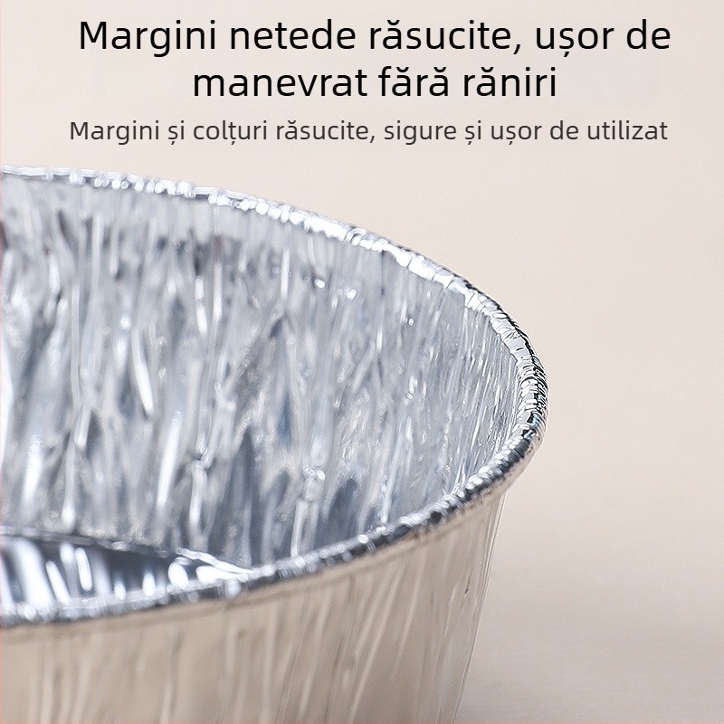 Forme de copt din folie de aluminiu – tartalete și mini prăjituri, în formă de crizantemă, de unică folosință