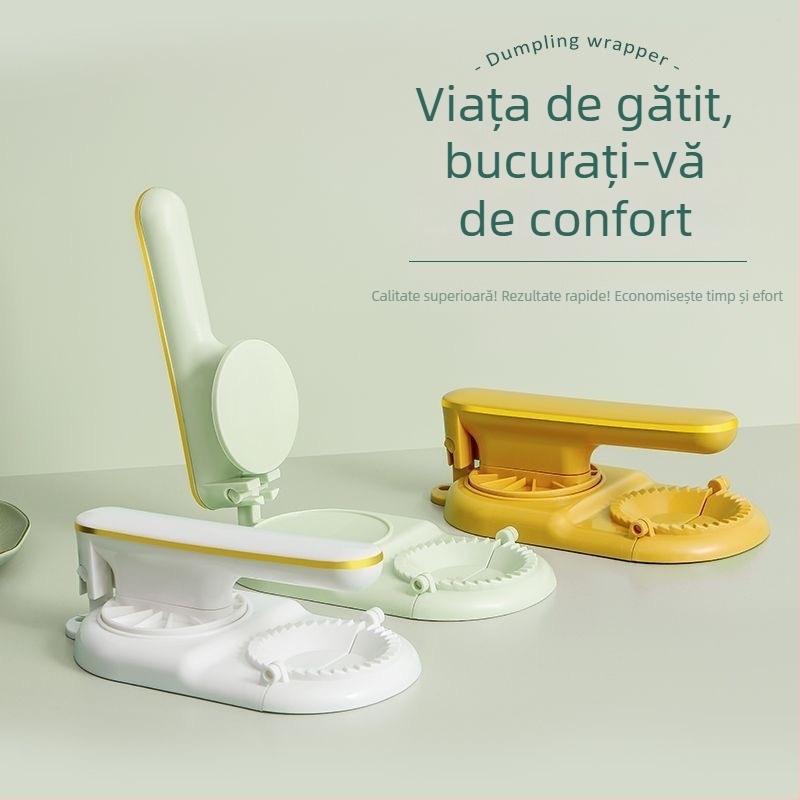 Presă pentru foi de găluște, stil minimalist modern, unealtă multifuncțională pentru întinderea și umplerea foilor, formă pentru găluște, în stoc