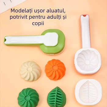 Unealtă de presare a aluatului trei în unu pentru foi de gogoși și găluște, presă de aluat pentru uz casnic, role de aluat