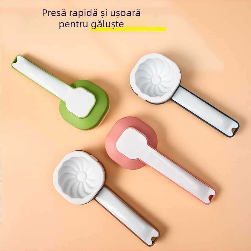 Unealtă de presare a aluatului trei în unu pentru foi de gogoși și găluște, presă de aluat pentru uz casnic, role de aluat