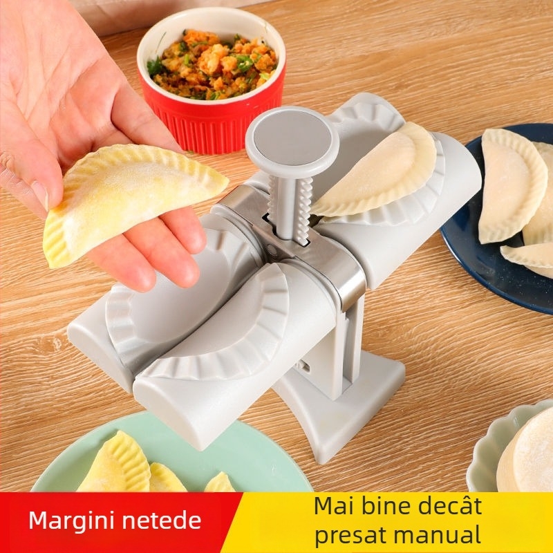 Mașină de gătit colțunași cu două capete, complet automată, nou model, matriță pentru colțunași, presă pentru foi de aluat cu două capete