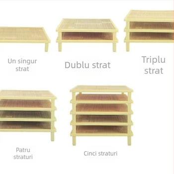 Covoraș multifuncțional pentru acoperirea găluștelor, uz casnic, antiaderent, îngroșat, tavă detașabilă pentru chifle și găluște, din tulpini de sorg