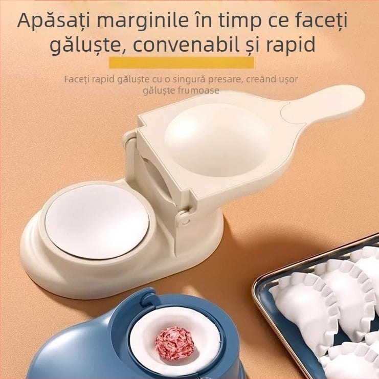 Mașină all-in-one pentru foi de gyoză, compactă pentru uz casnic, rolă de aluat și presă automată