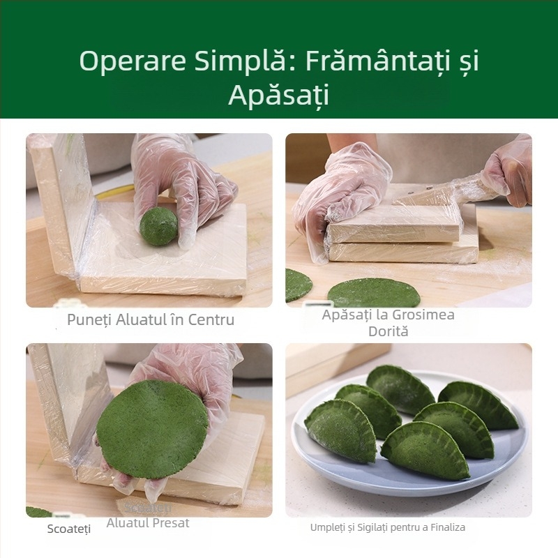 Formă de aluat pentru colțunași din orez și unealtă de presare pentru modelare rapidă și uniformă.