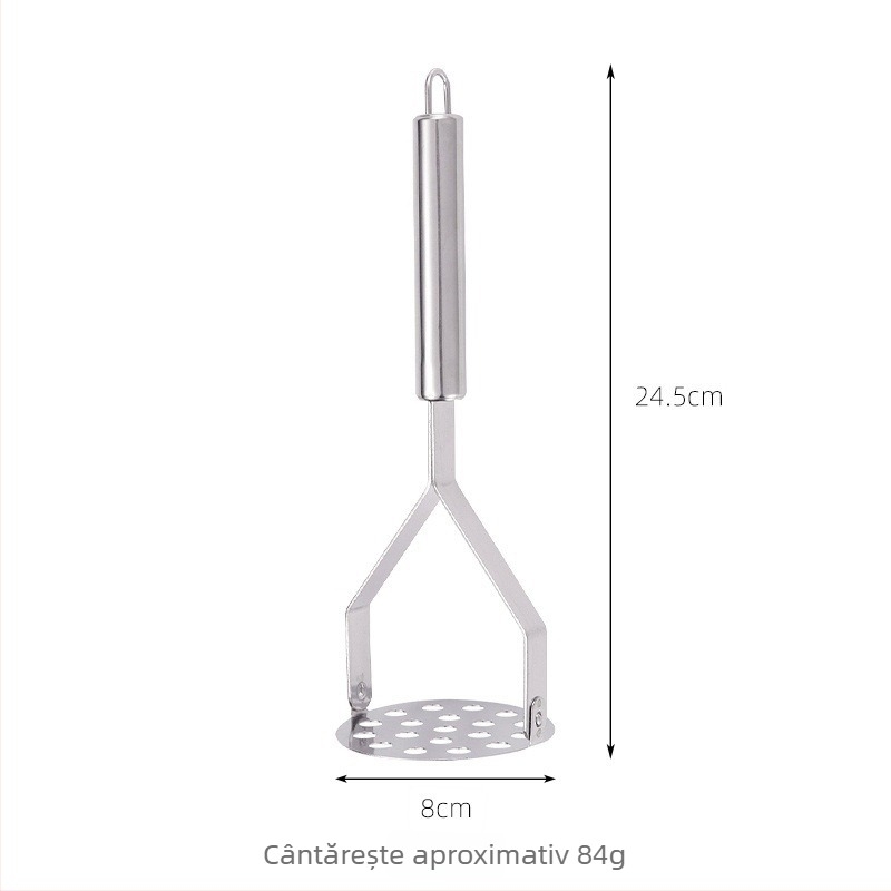 Zdrobitor de cartofi din oțel inoxidabil și zdrobitor pentru hrana bebelușilor – unealtă de bucătărie manuală