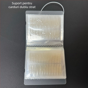 În stoc: album de depozitare PP pentru benzi de pleoape și accesorii, cu curea, 3 inch