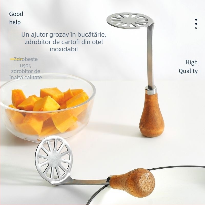 Zdrobitor de cartofi din oțel inoxidabil – ustensilă de bucătărie pentru uz casnic