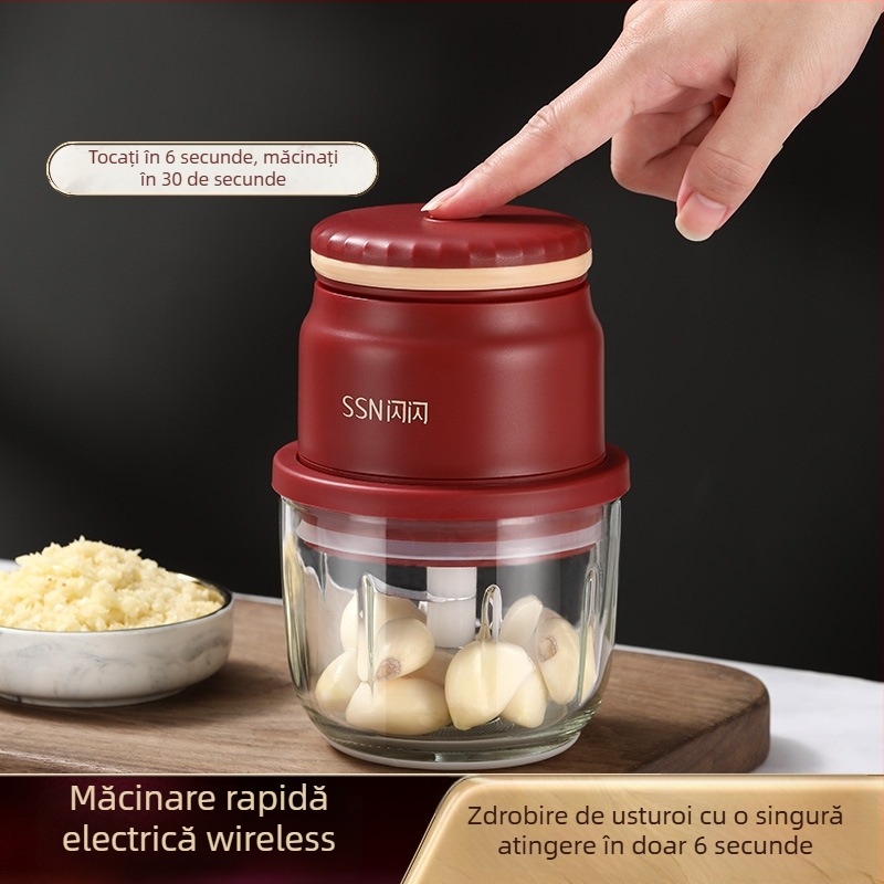 Zdrobitor electric de usturoi – aparat de bucătărie multifuncțional