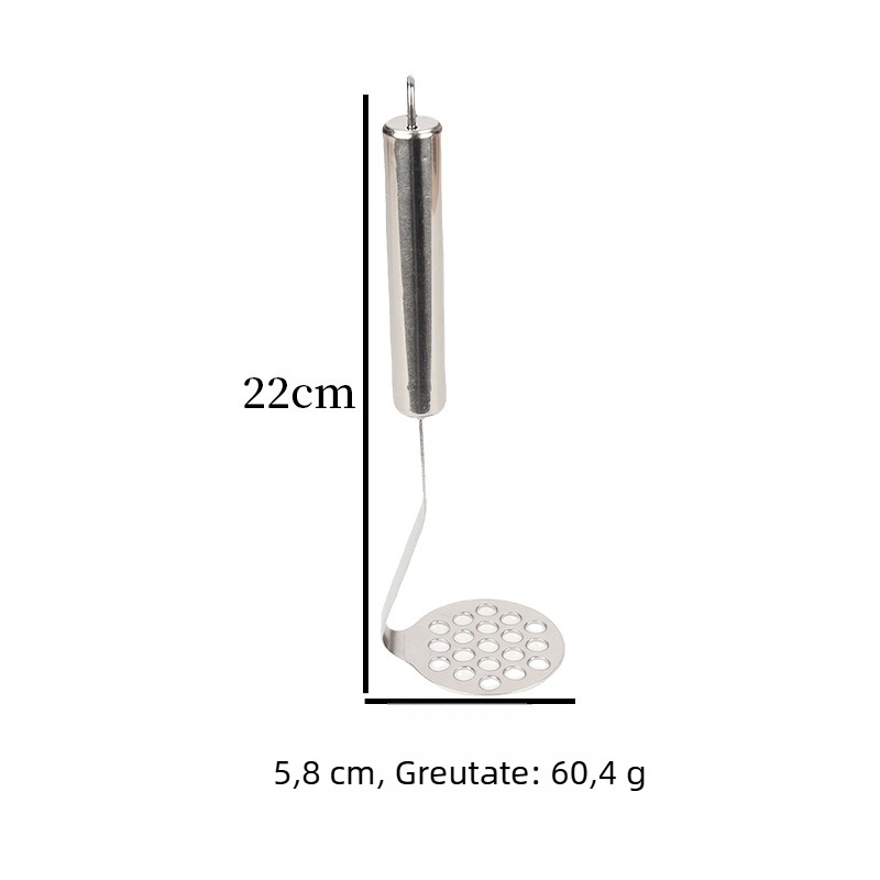 Zdrobitor de cartofi din oțel inoxidabil, zdrobitor manual pentru bucătărie, multifuncțional pentru alimente