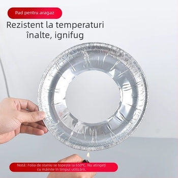 Covor antiulei pentru aragaz, folie de aluminiu rezistentă la temperaturi înalte, protecție pentru plită