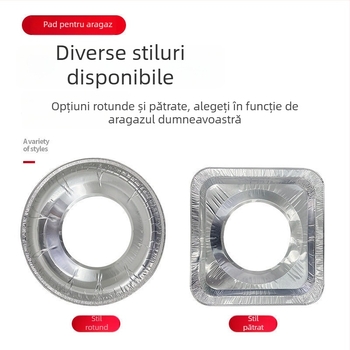 Covor antiulei pentru aragaz, folie de aluminiu rezistentă la temperaturi înalte, protecție pentru plită