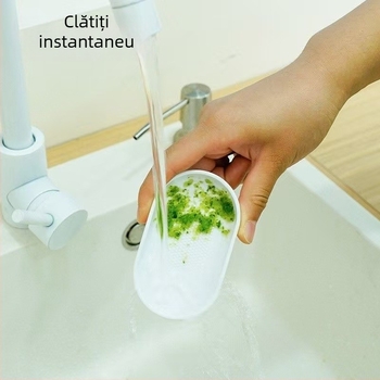 Râșniță manuală pentru usturoi și ghimbir, cu recipient încorporat – ustensilă de bucătărie multifuncțională pentru pastă de usturoi, suc de ghimbir și piure de yam