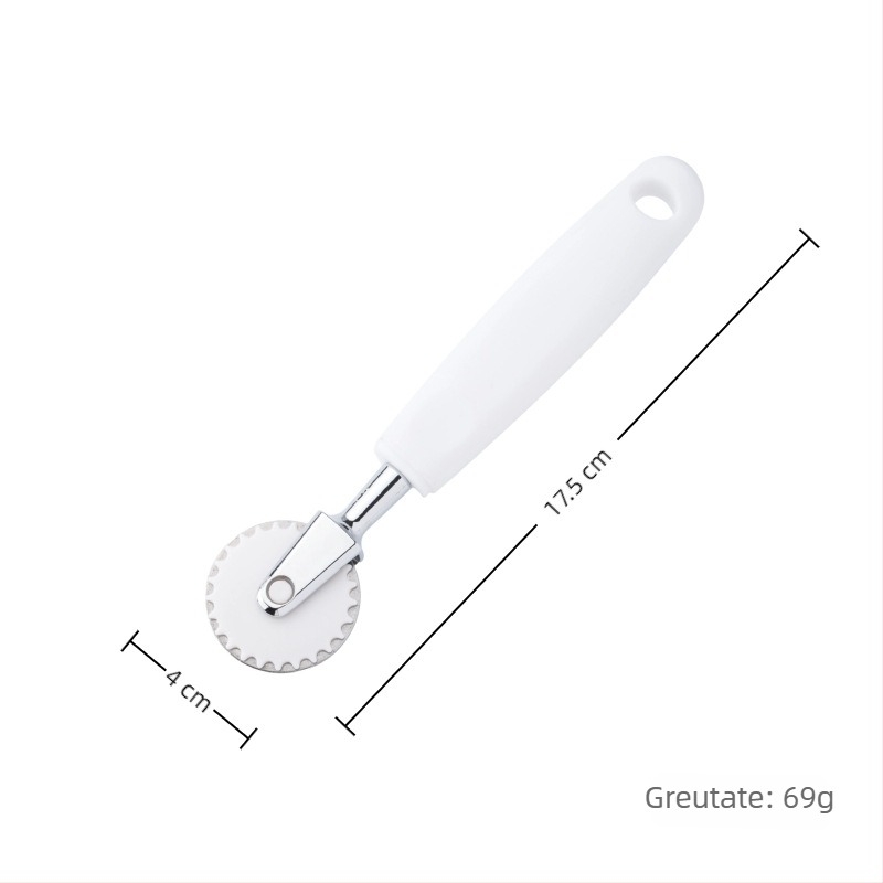 Set din oțel inoxidabil pentru biscuiți, tăietor de aluat pentru patiserie, tăietor de prăjituri, role pentru pizza