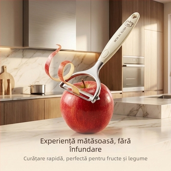 Curățător de fructe și cartofi din oțel inoxidabil, stil desen animat, decojire rapidă în bucătărie