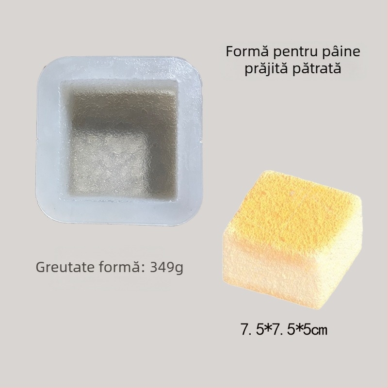 Formă din silicon pentru coacere – chifle cu lapte la abur și budincă, matriță de frământat, formă circulară goală pentru toast și tort