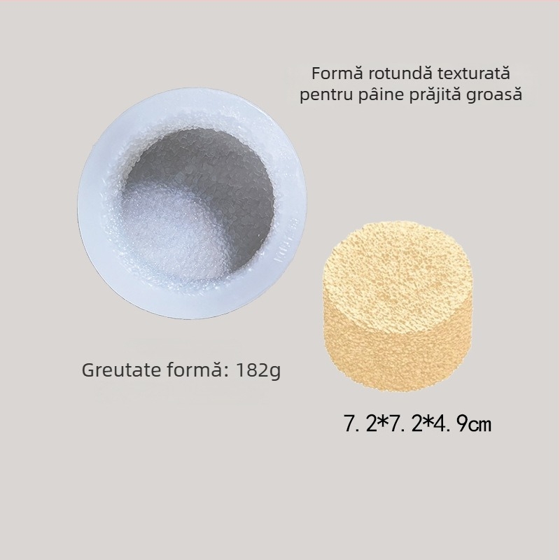Formă din silicon pentru coacere – chifle cu lapte la abur și budincă, matriță de frământat, formă circulară goală pentru toast și tort