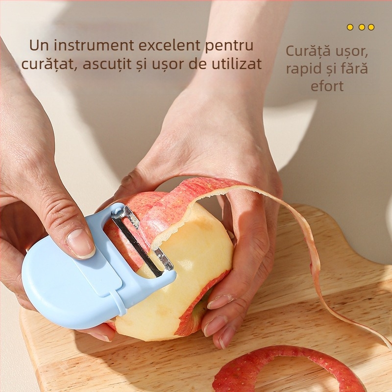 Descojitor multifuncțional cu capac magnetic, instrument de bucătărie portabil pentru fructe și legume