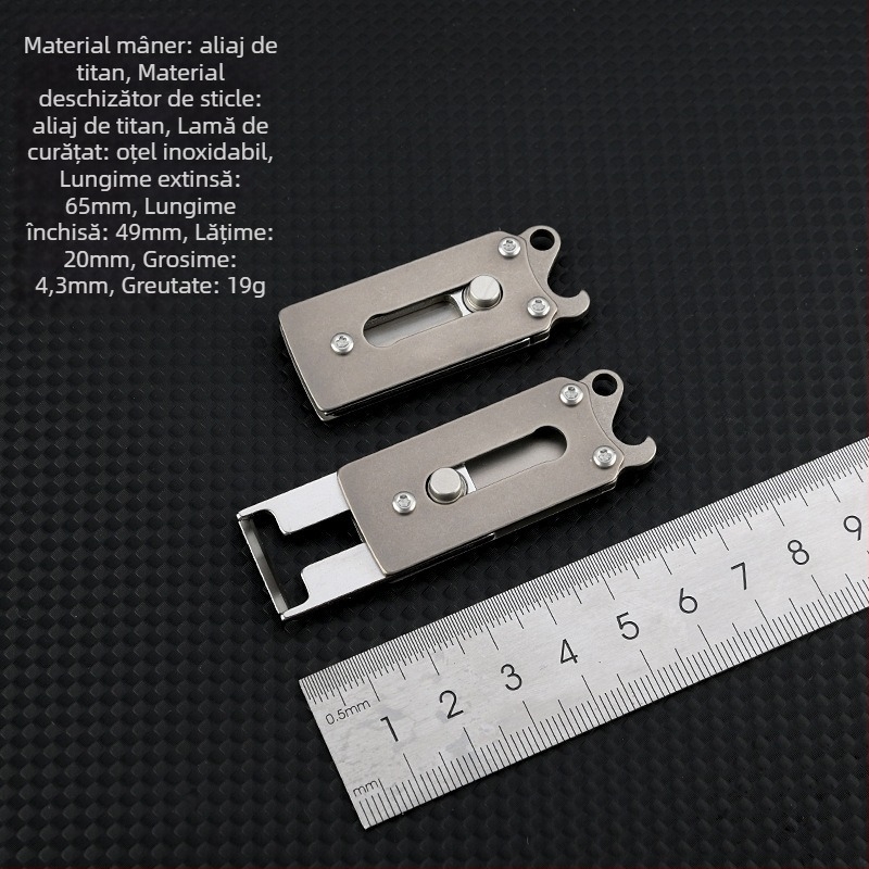 Descojitor portabil din aliaj de titan pentru fructe – mini descojitor, descojitor pentru mango și cuțit de decojit